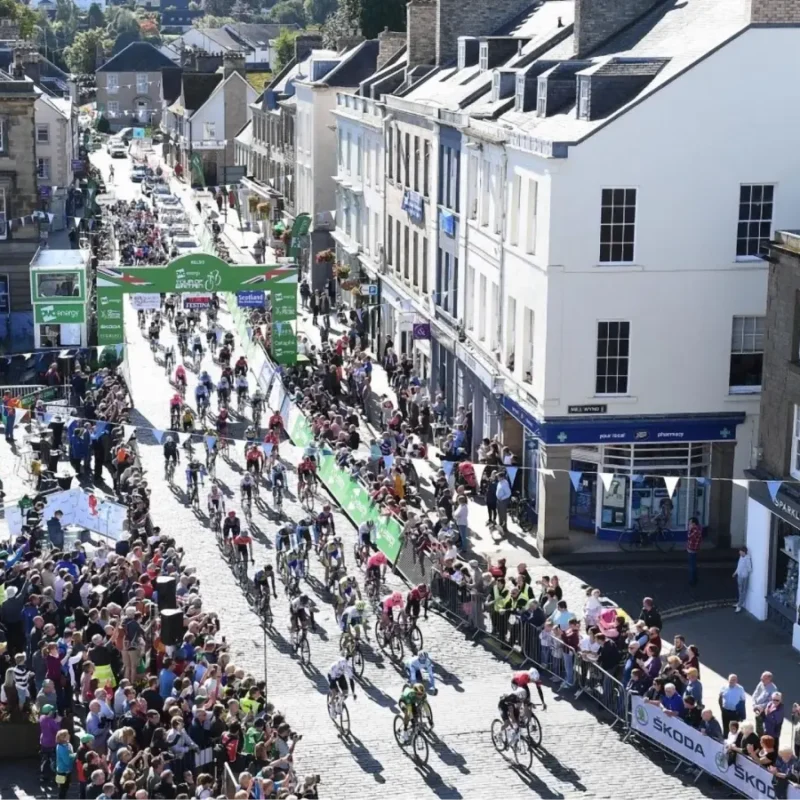 Kelso hosting the Tour of Britain in 2019